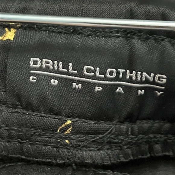 Men's Black Swim Board Shorts with Gold Accent - Picture 3 of 5